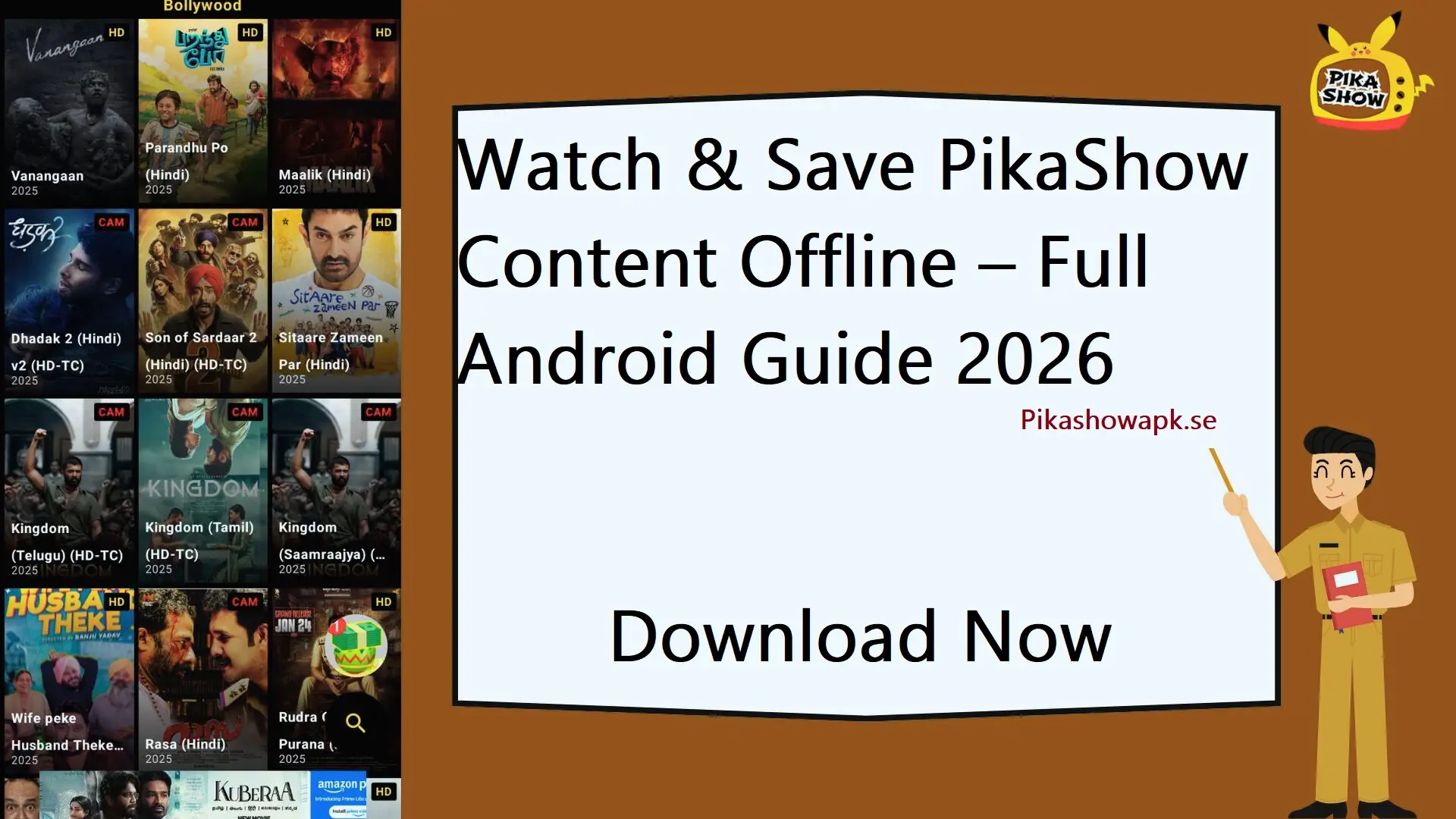 Watch & Save PikaShow Content Offline